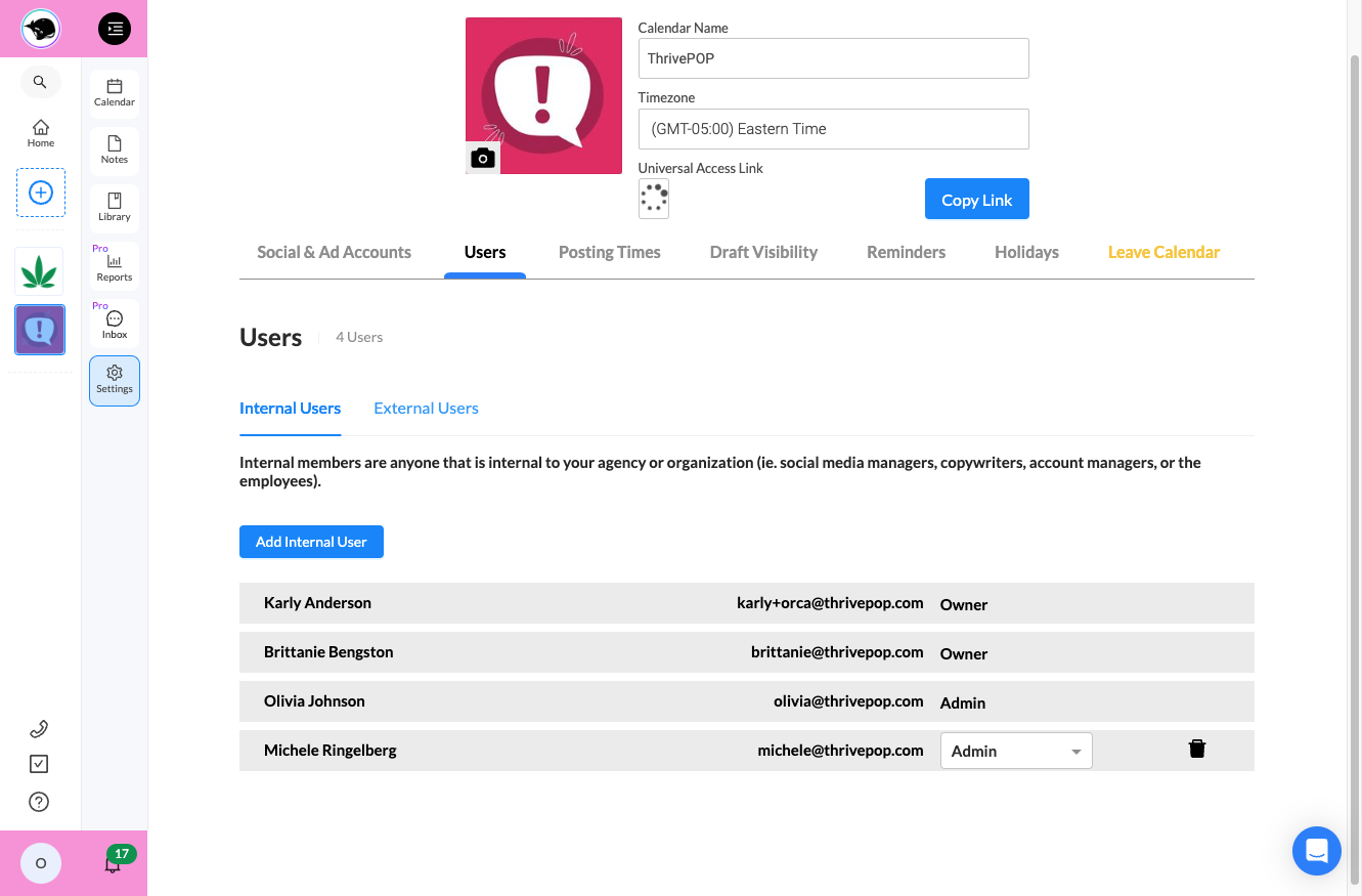 Click on External Users