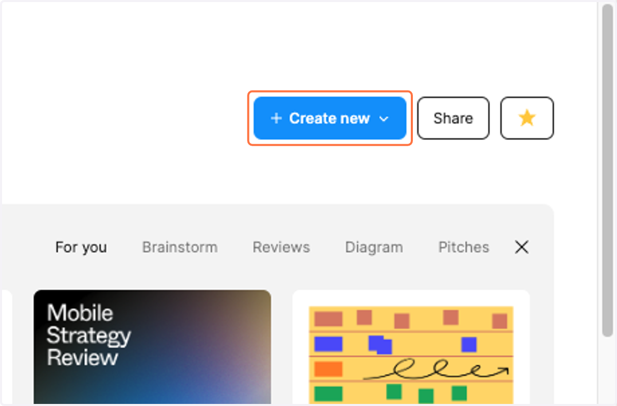 Click on Create new