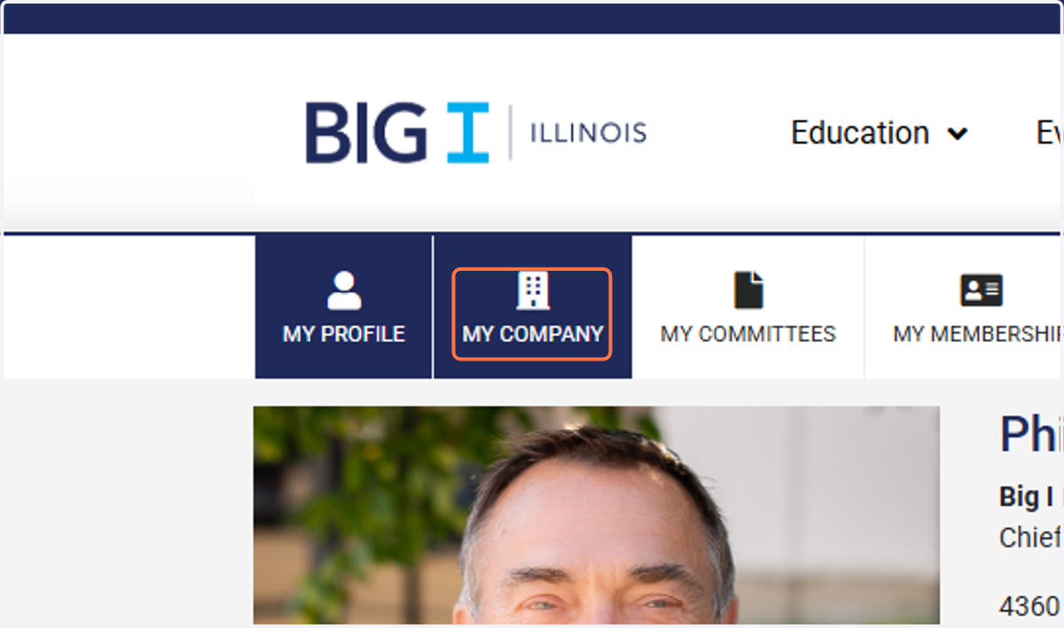Click on MY COMPANY...