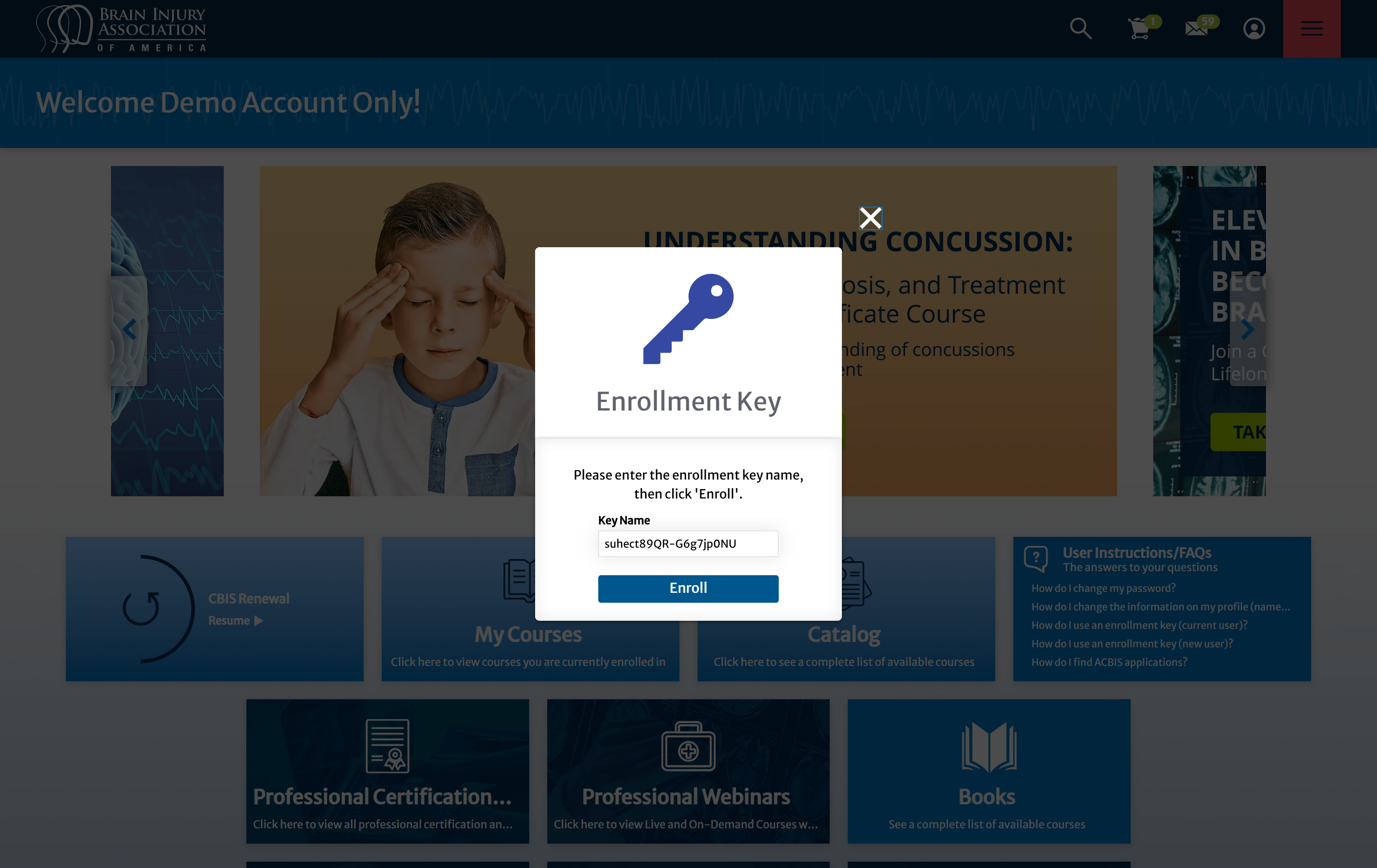 Click on Enroll