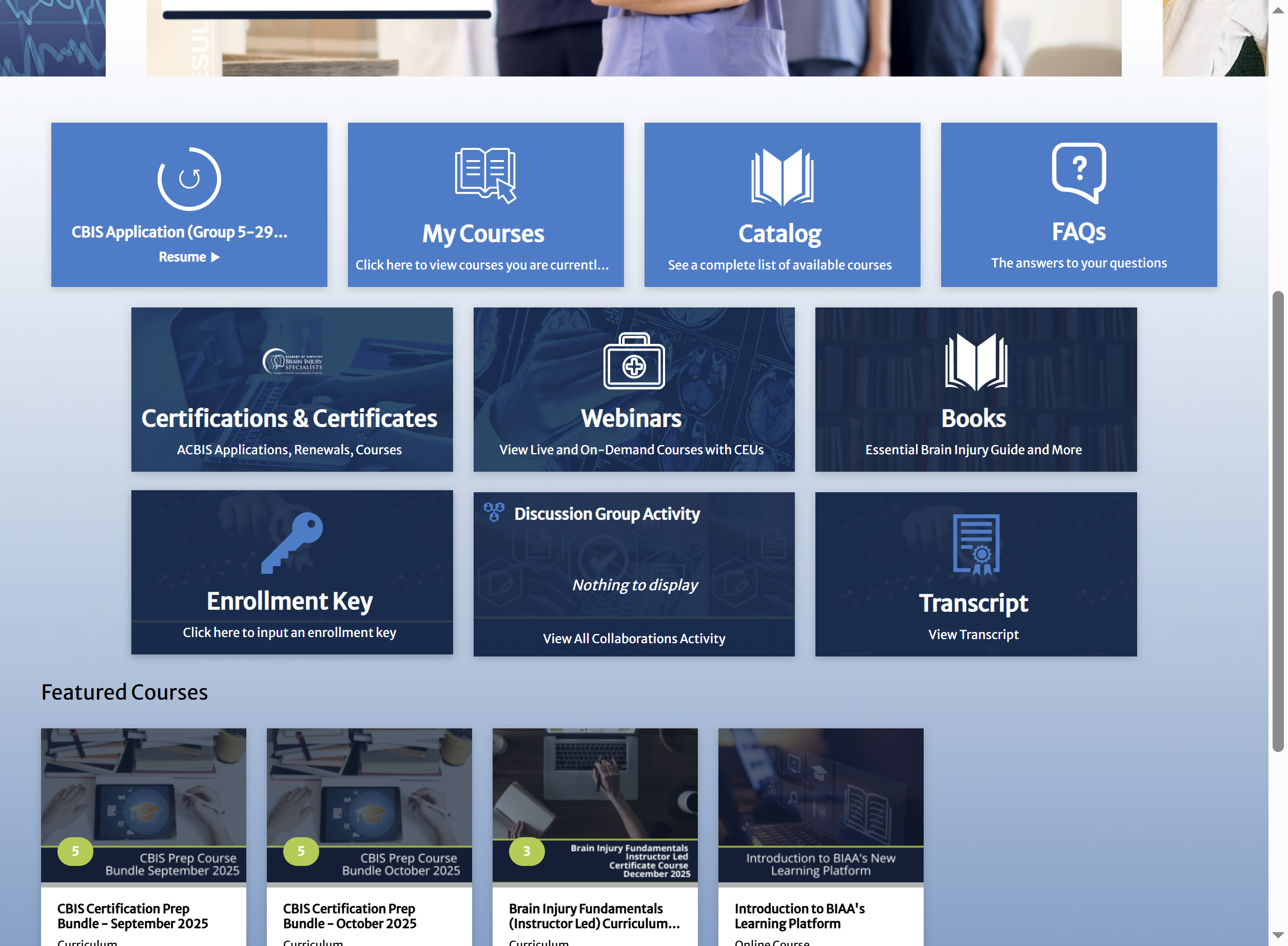 Scroll down, then click on Enrollment Key…