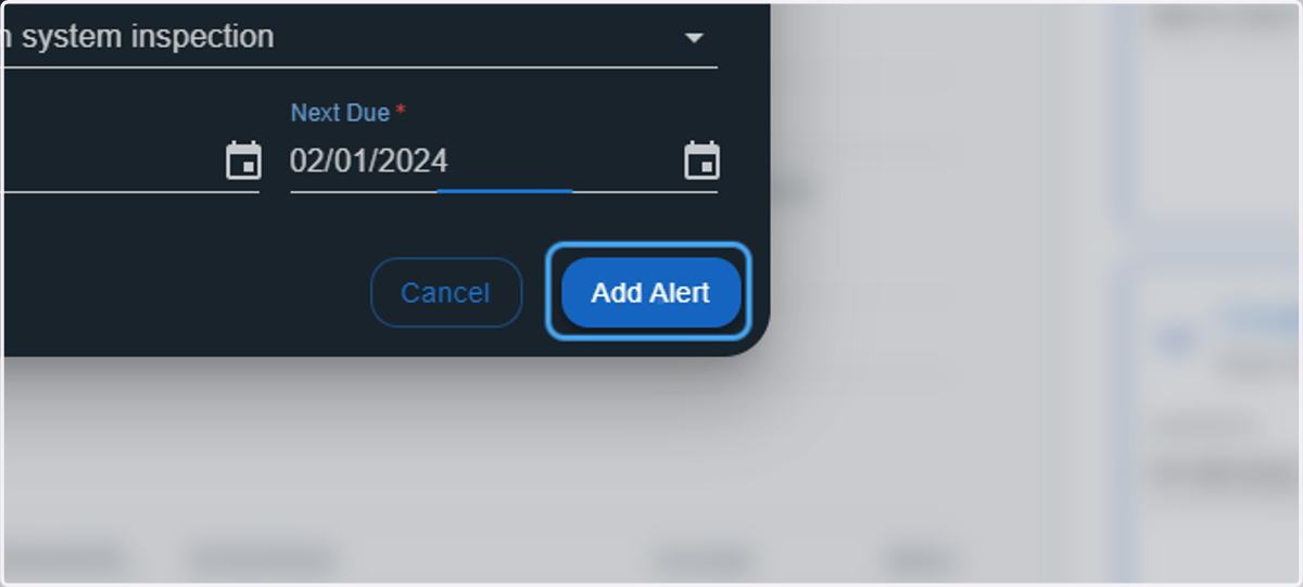 Click on Add Alert
