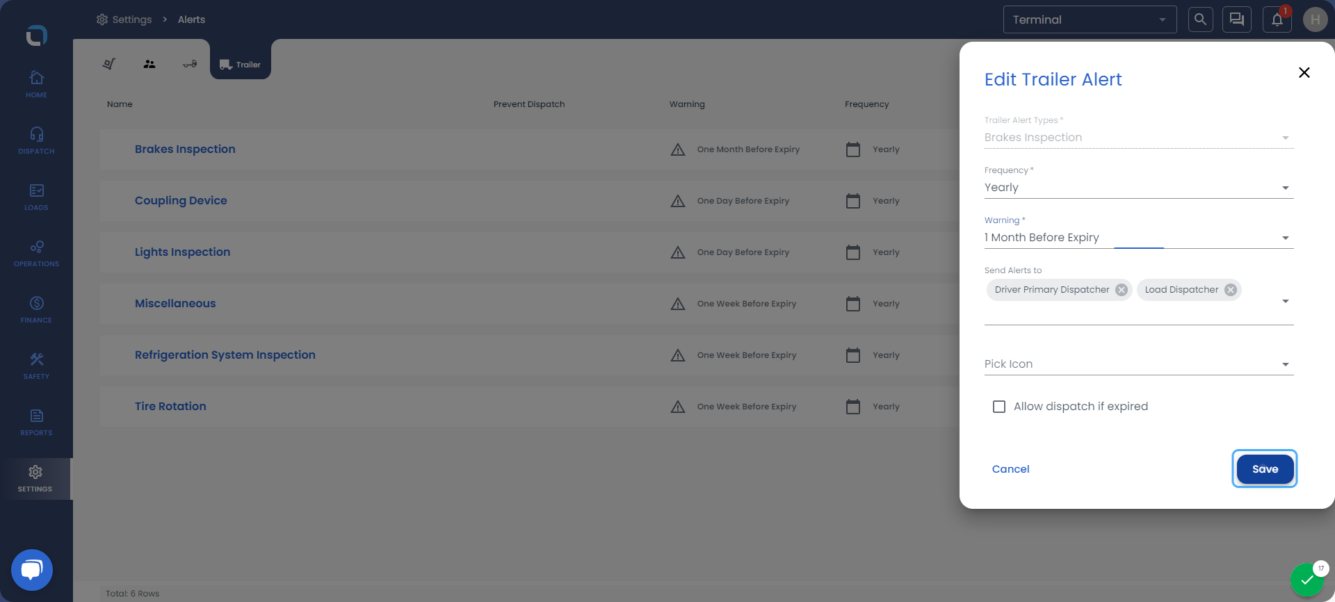 Click on Save