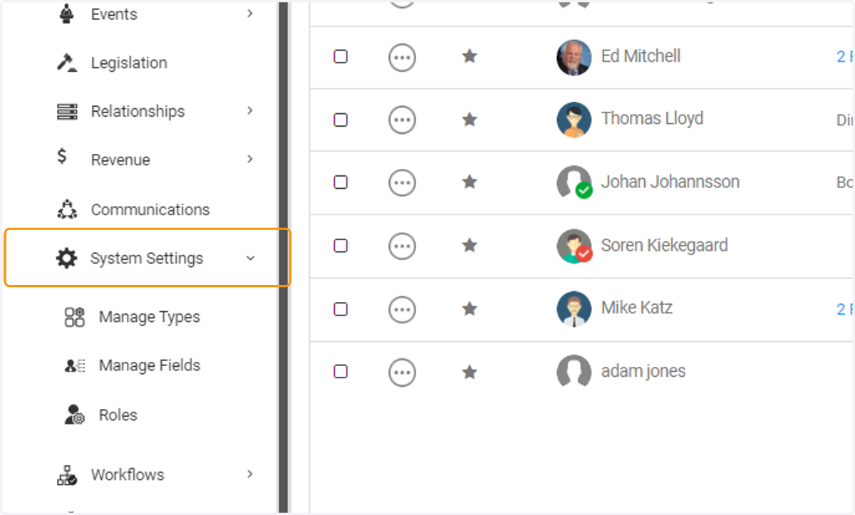 Click on System Settings
