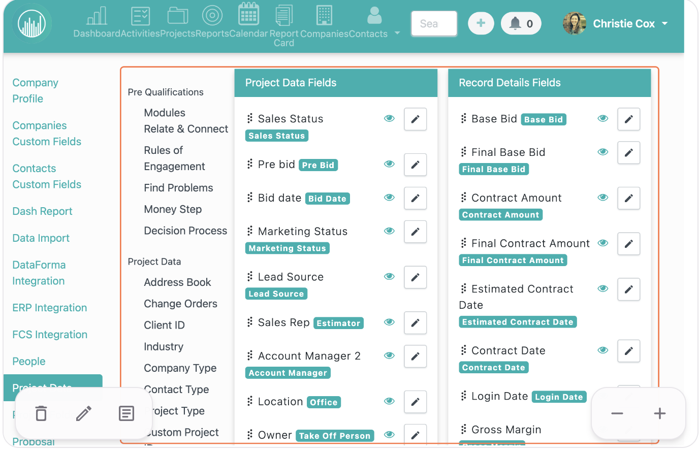 All project fields are now editable on the project page from this tab.