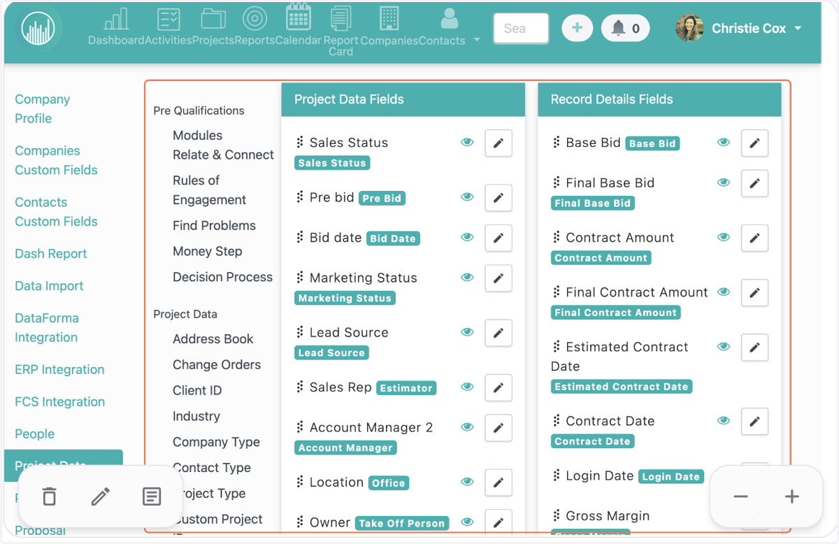 All project fields are now editable on the project page from this tab.