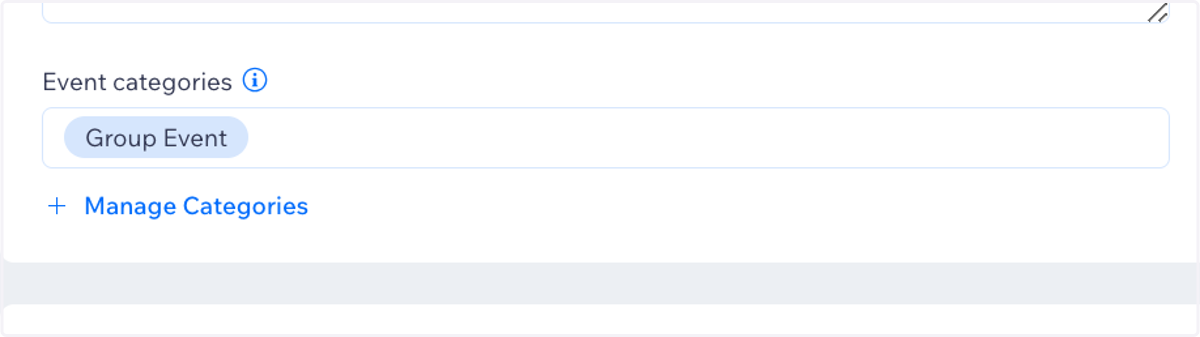 MOST IMPORTANT STEP - Under the "event categories" step, click "manage categories" and checkmark "group event." If you skip this step, your event will not be displayed on the website.