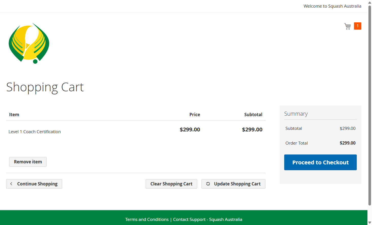 Click on 'Proceed to Checkout' and finalise the payment.