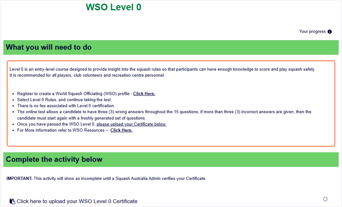 You can see all the information and instructions displayed.