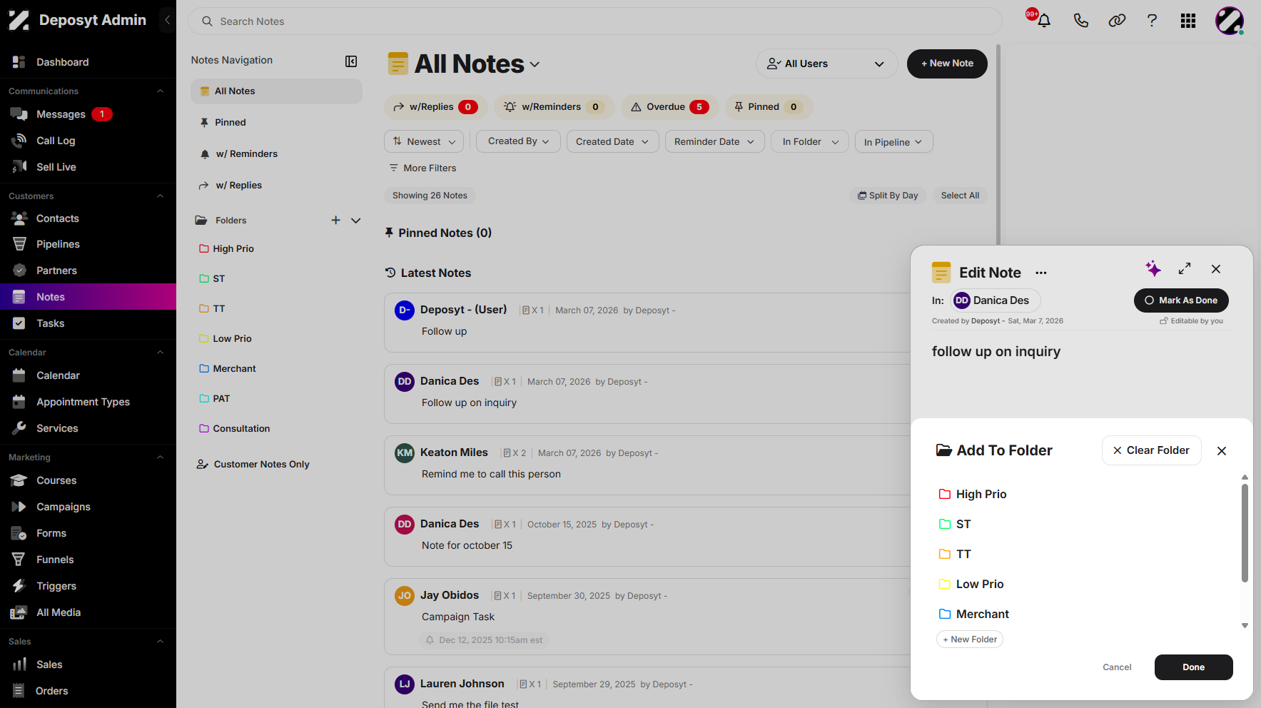 Step 4: A pop-up window will appear, directing you to the ‘Add to Folder’ option.