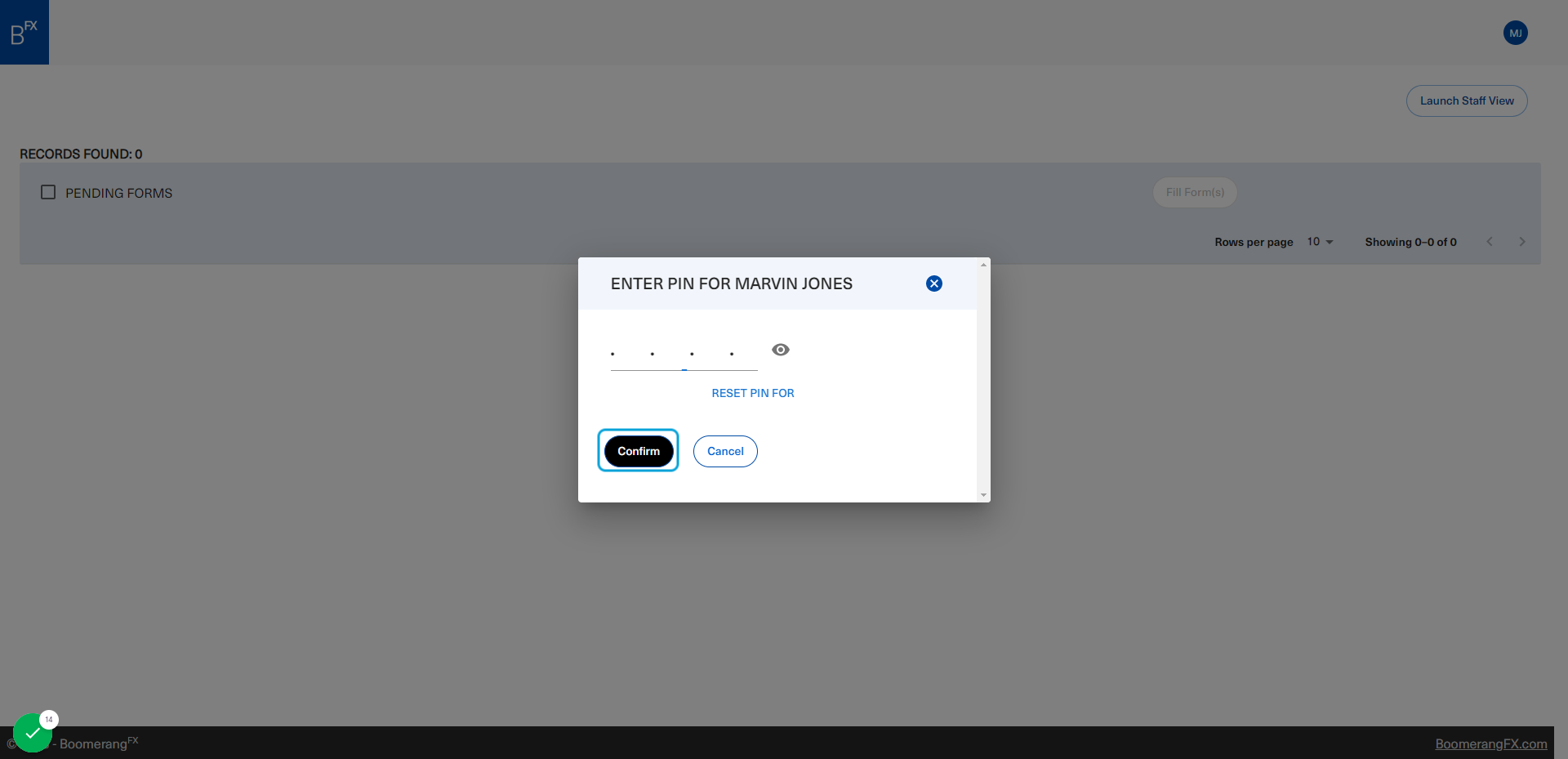 Once done, click on Confirm