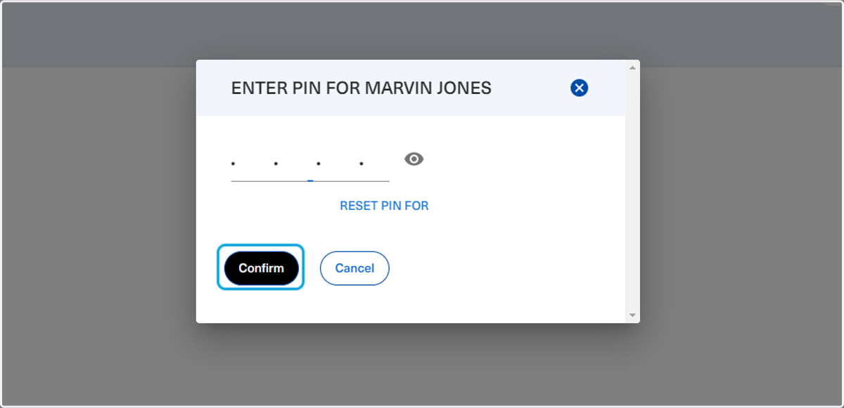 Once done, click on Confirm