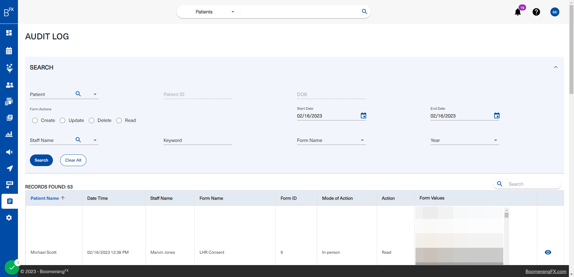 Users can search by multiple different fields
