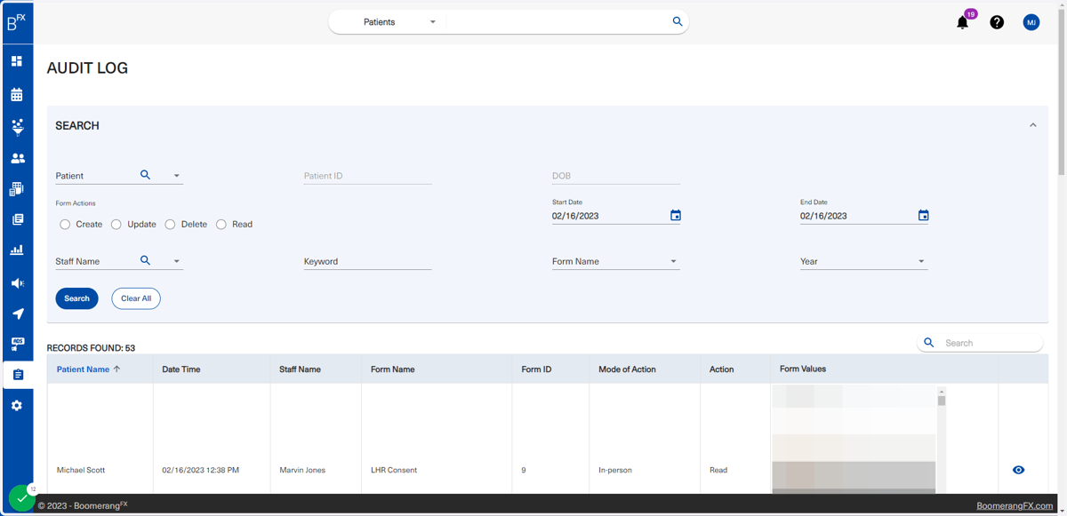 Users can search by multiple different fields