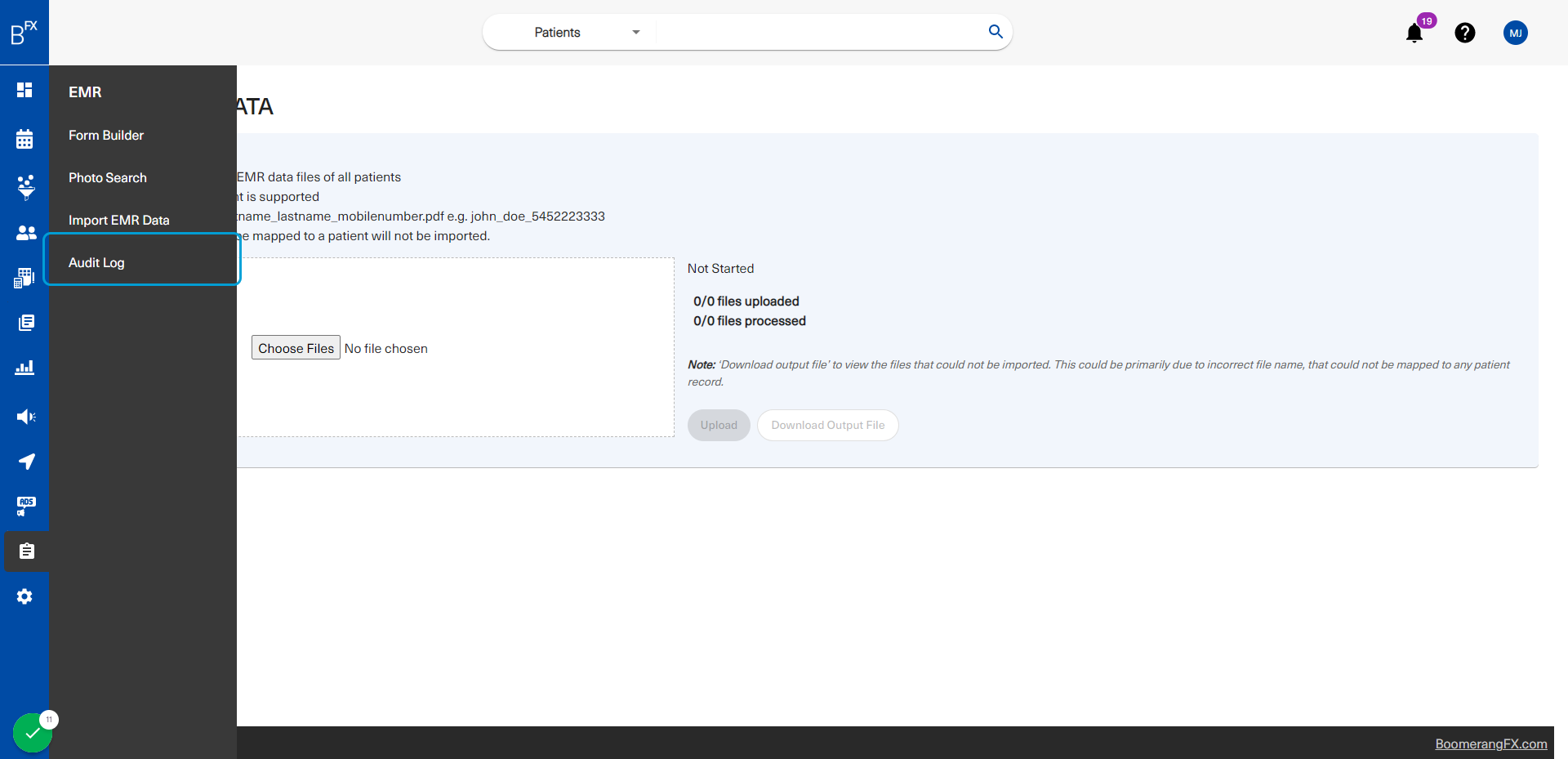 Finally, under the Audit Log, users can view all activity that occurs with forms, submissions, details, etc.