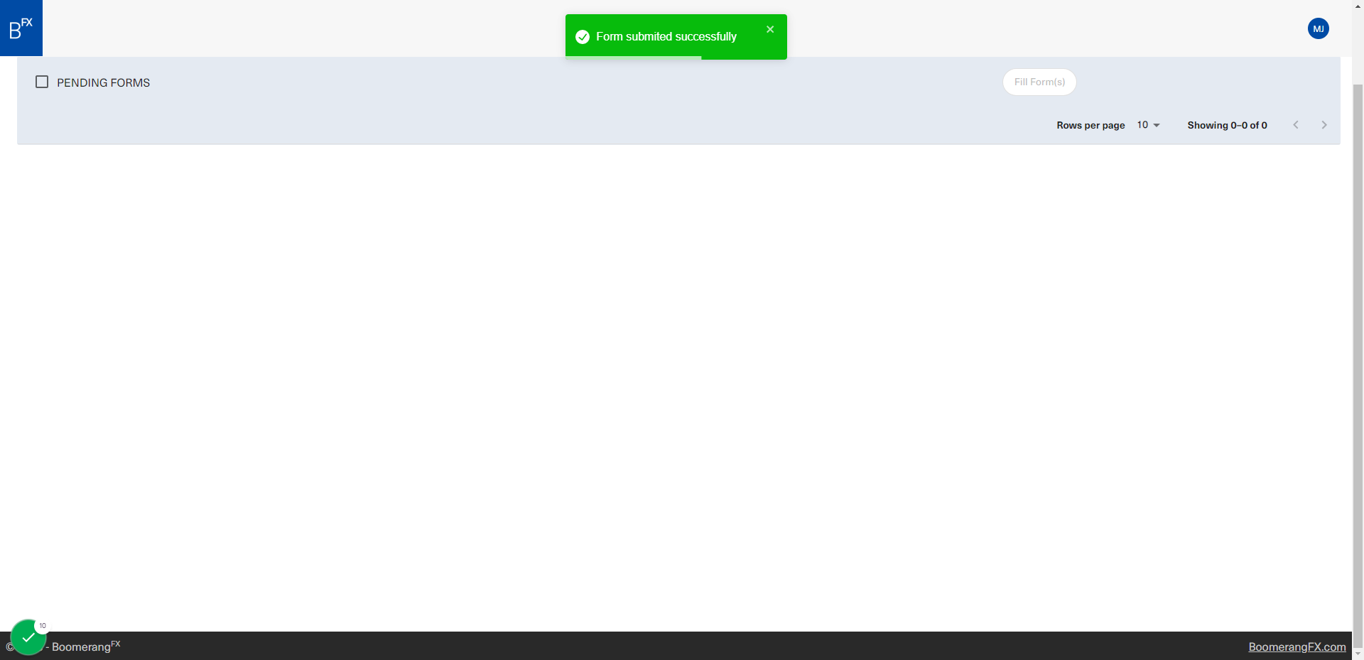 As shown in this page, a green dropdown will appear for confirmation