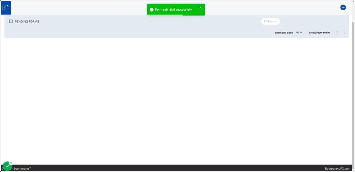As shown in this page, a green dropdown will appear for confirmation