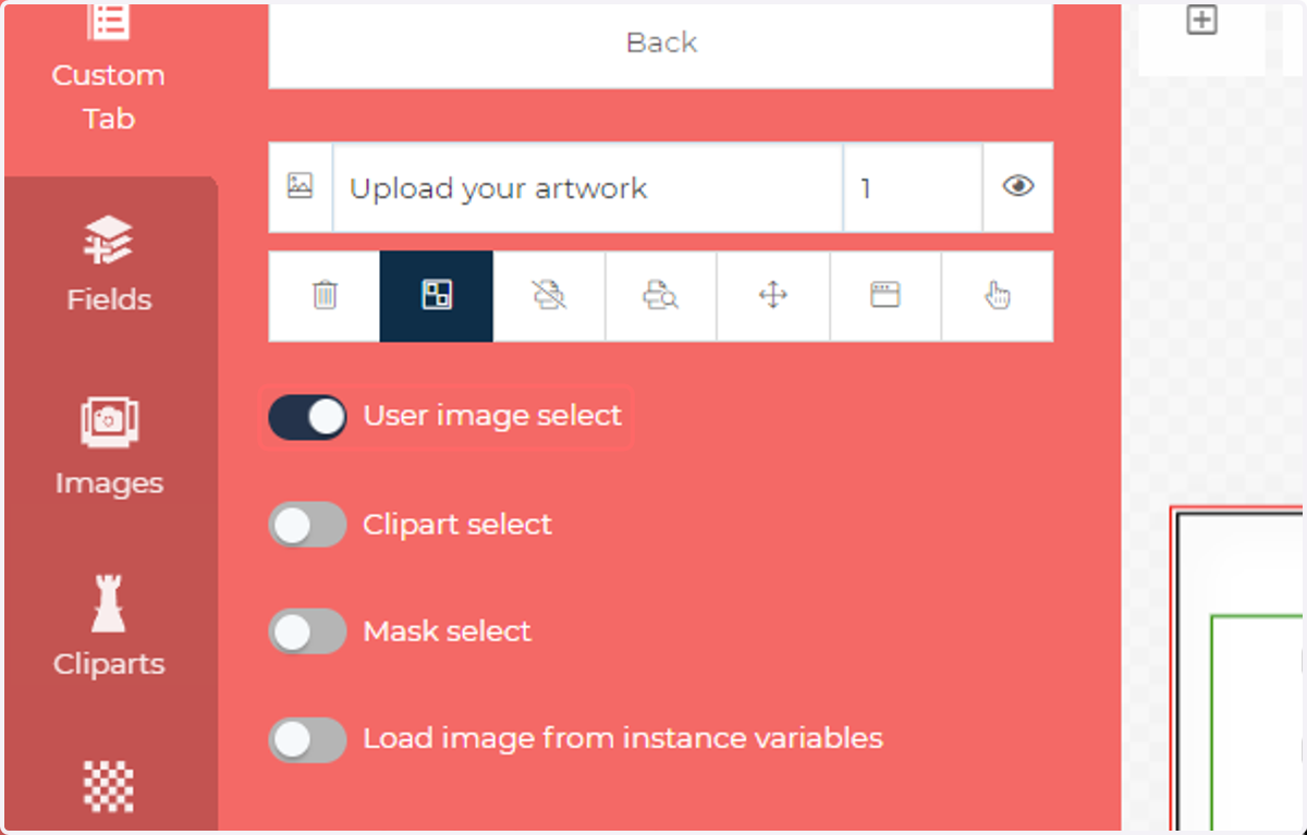 Check User image select