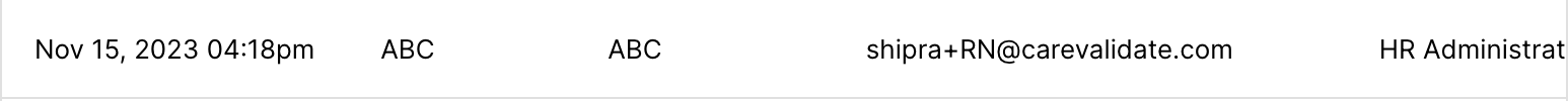 The user has now been added to the existing HR admins table