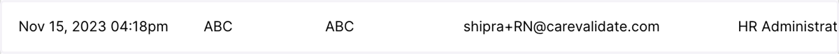 The user has now been added to the existing HR admins table