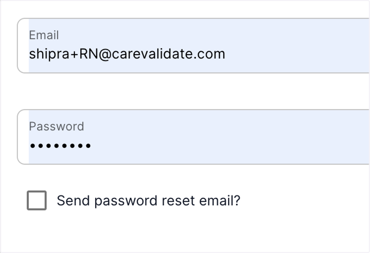 You also have an option to send a password reset email to the user so that they have the flexibility to assign their own password to the account