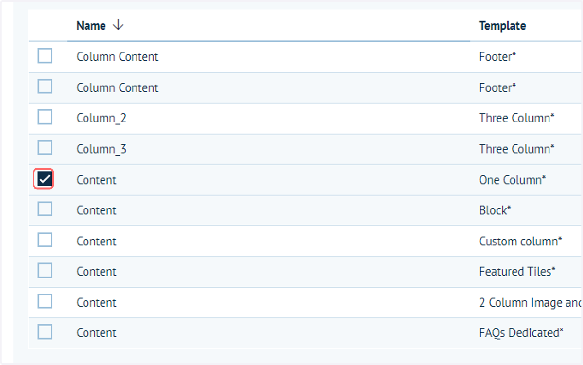 Select where the module can be placed