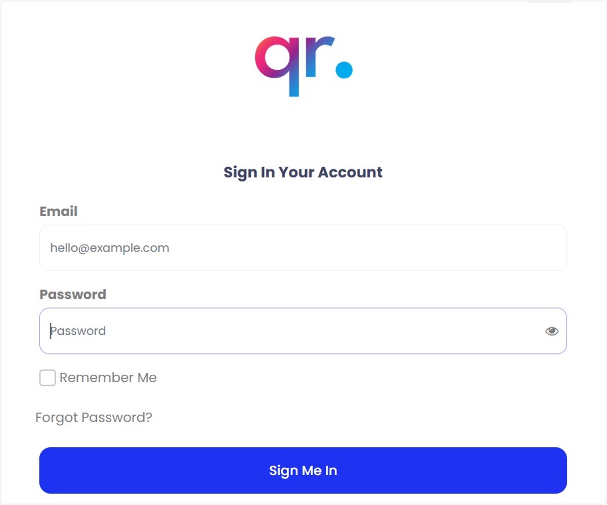 Navigasi ke https://admin.studentqr.com dan log masuk ke halaman tersebut menggunakan akaun admin anda.