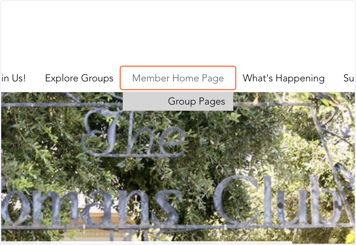 Click on Member Home Page