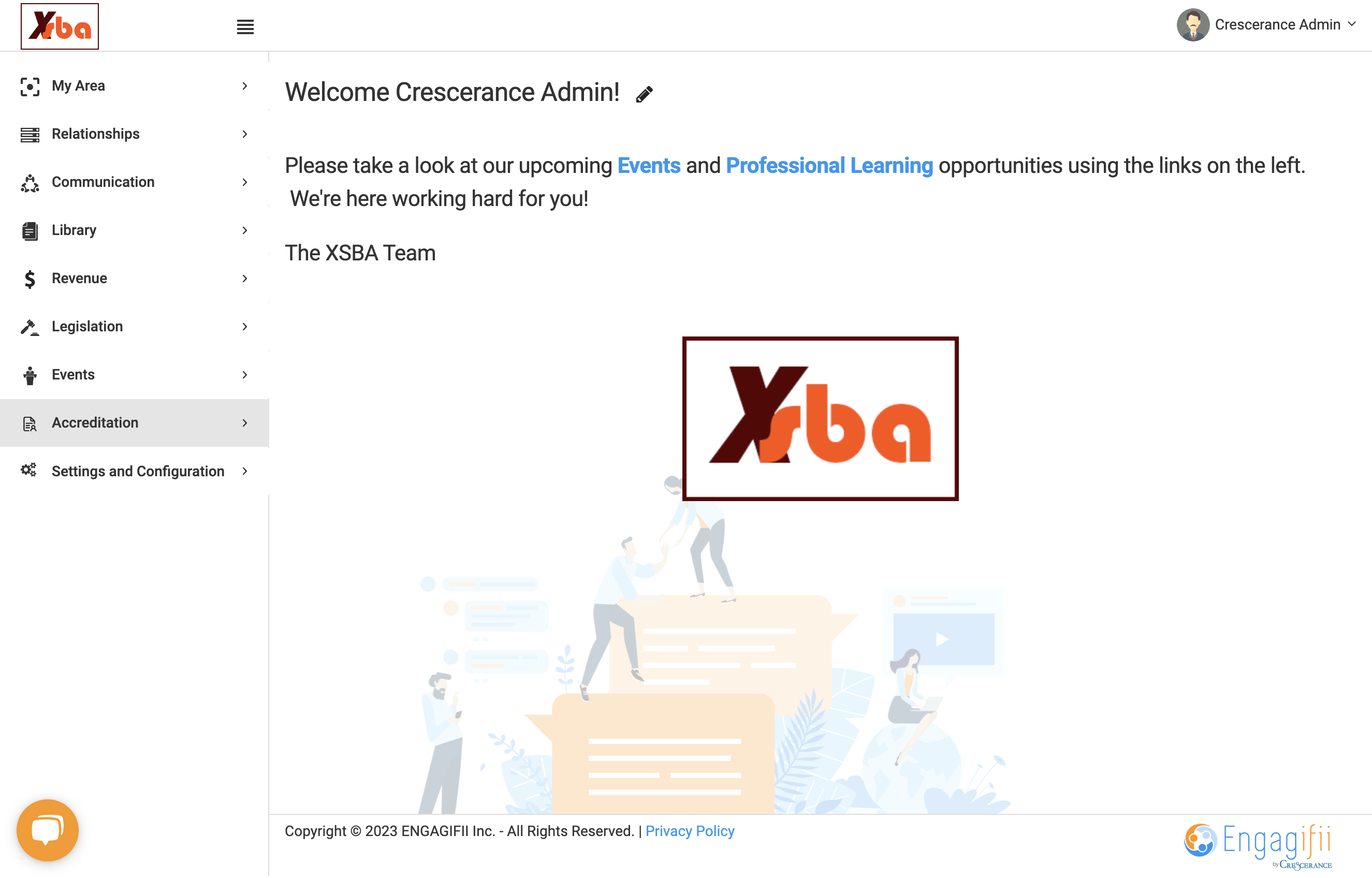 Click on Accreditation
