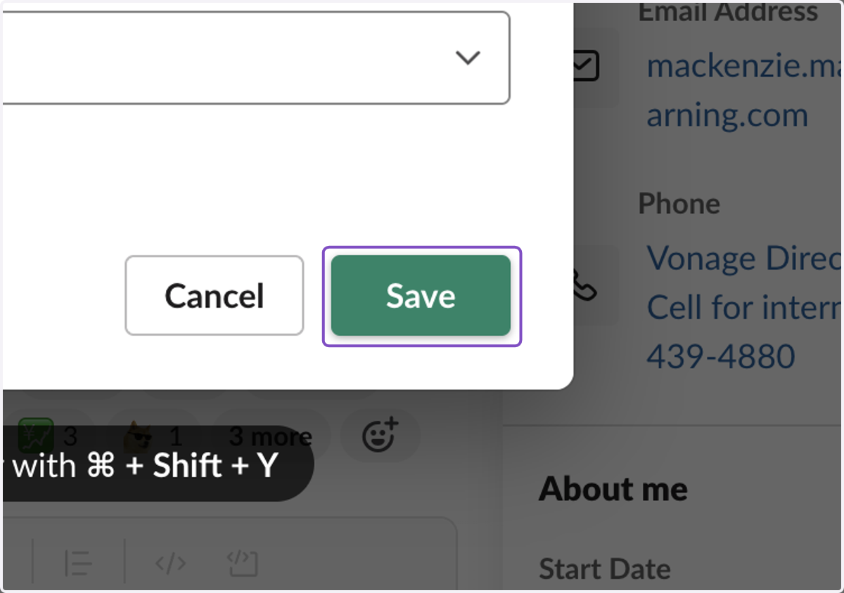 Click on Save
