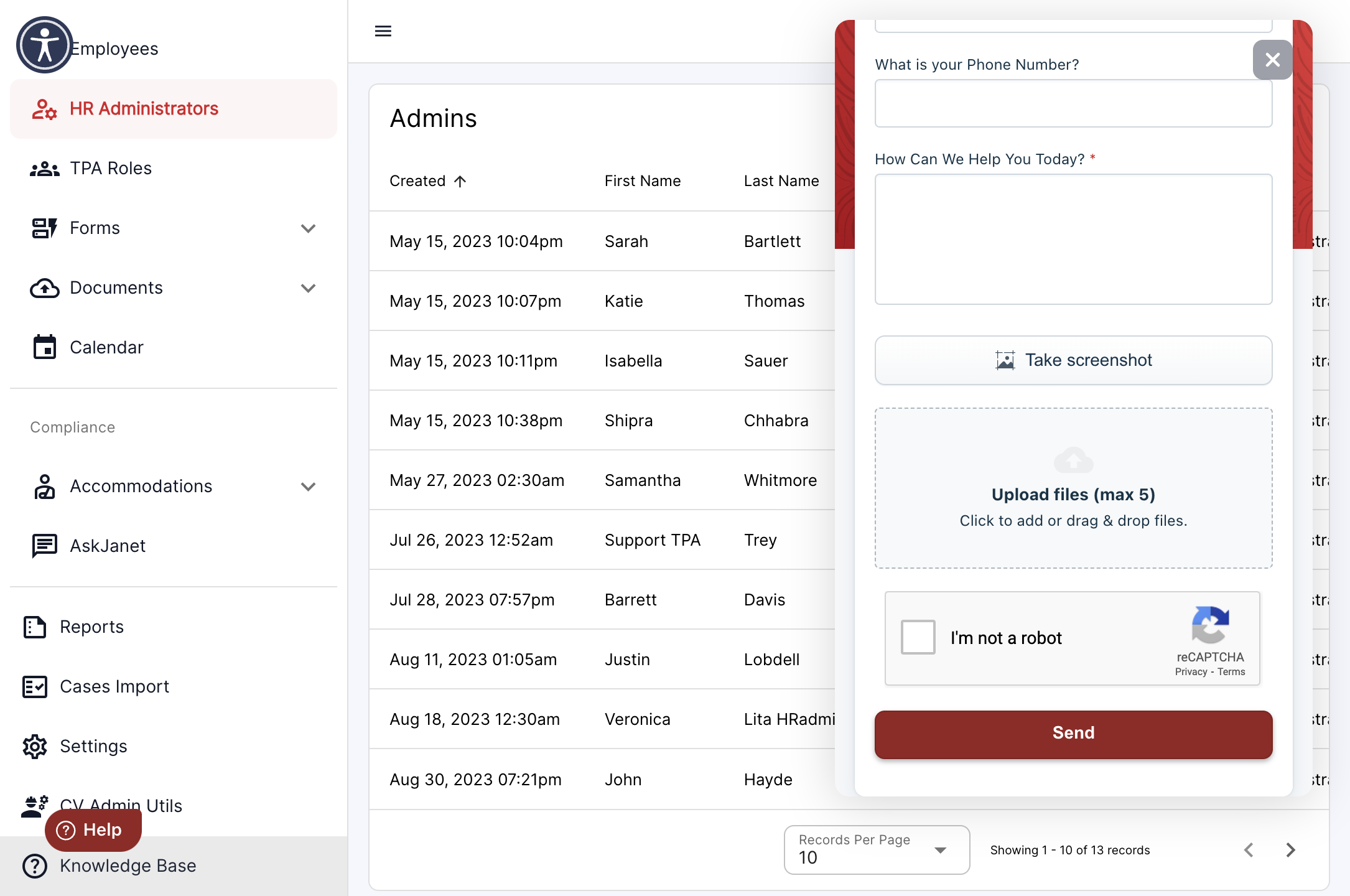 Click on the Knowledge Base in the left bottom of the panel.