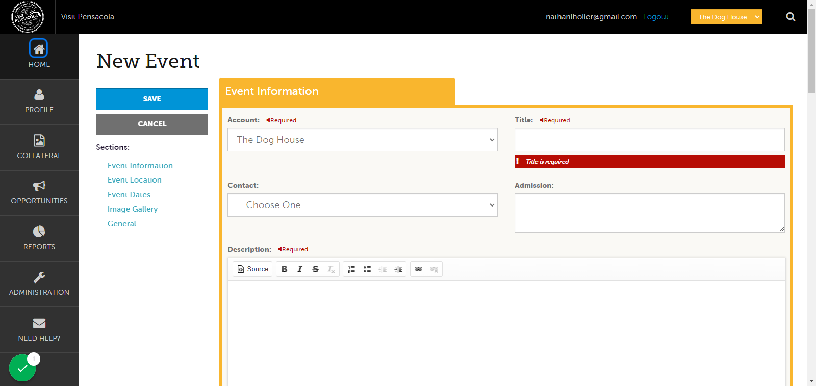Log in to your partner portal home page.