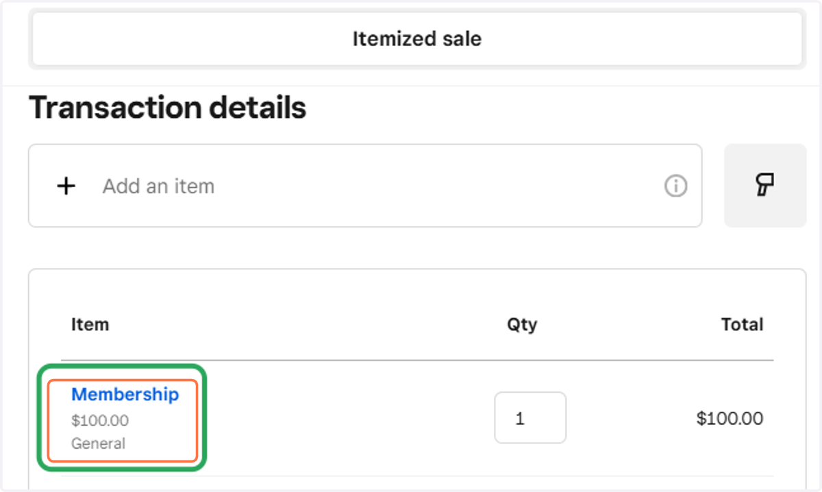 GOOD! Item selected correctly