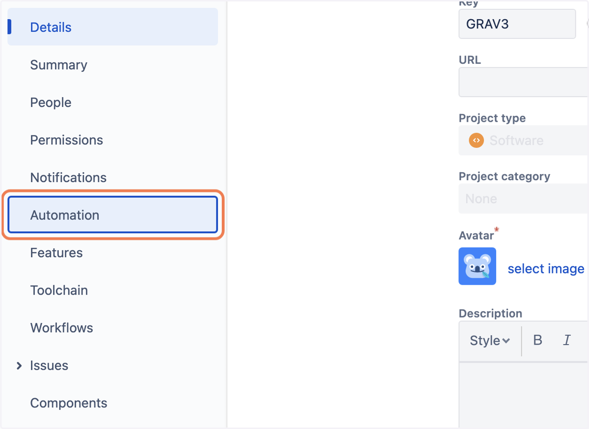 Click on Automation