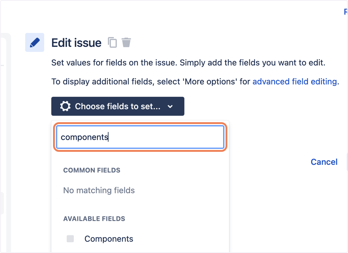 Type "components"