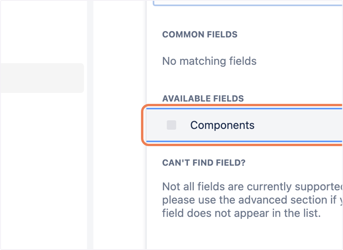 Click on Components