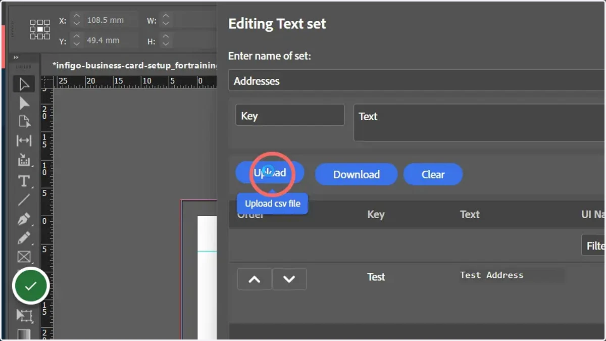 Uploading text resources