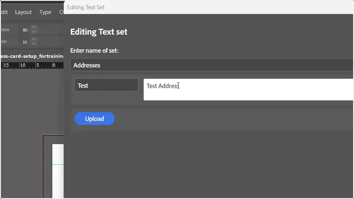 Manually enter resource entries