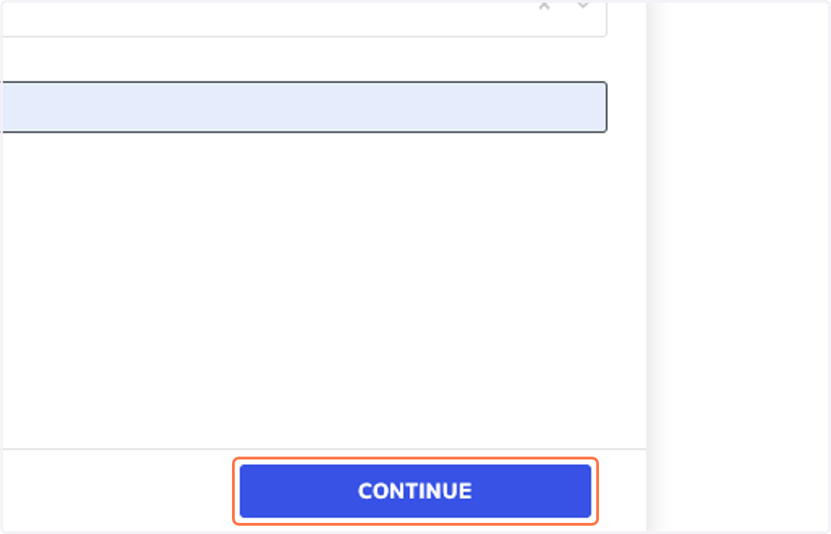Click on CONTINUE