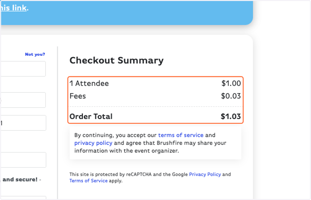 NOTE: All card payments will incur a 2.9% service fee.