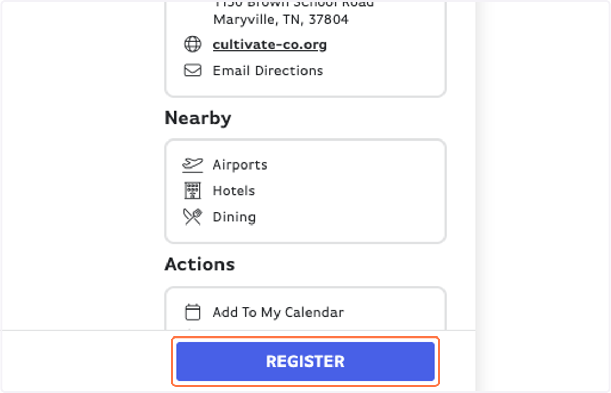 Click on REGISTER