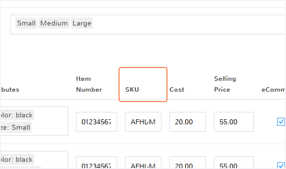 SKU