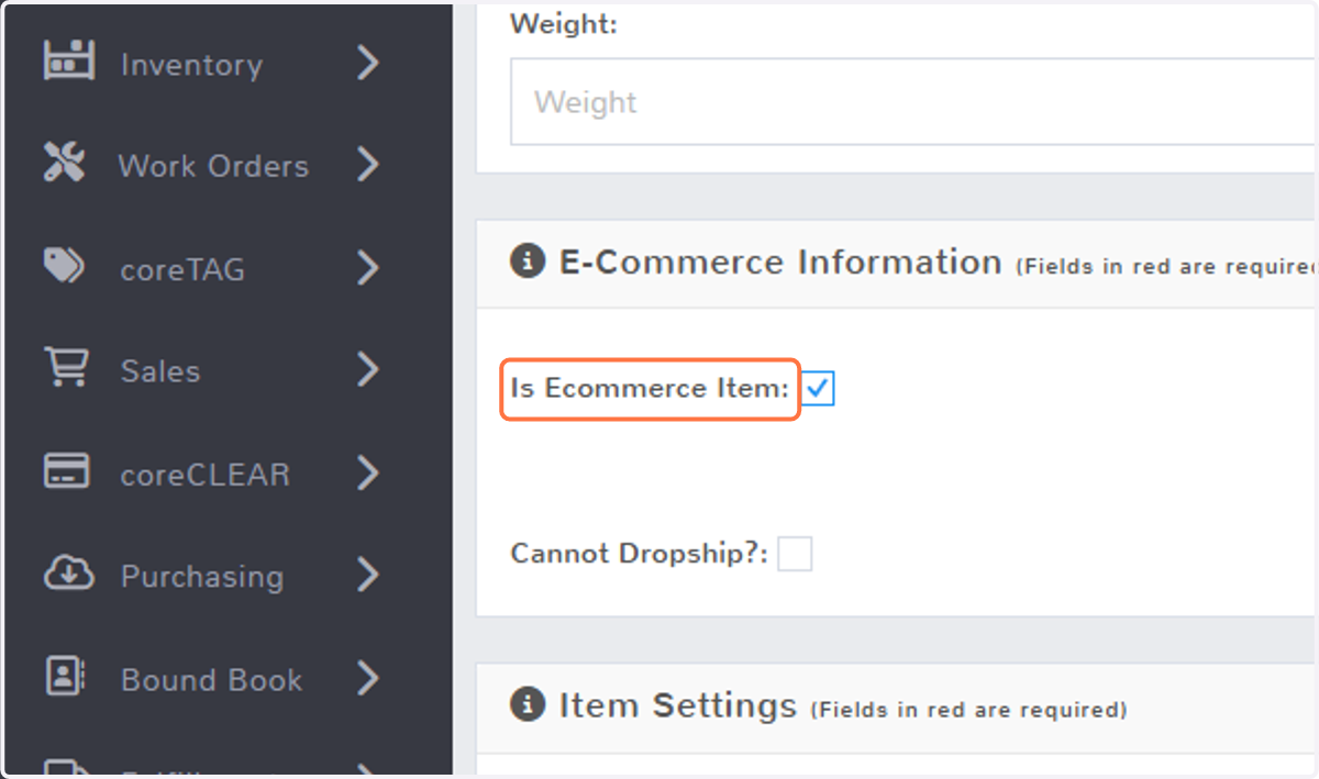 Check Is Ecommerce Item