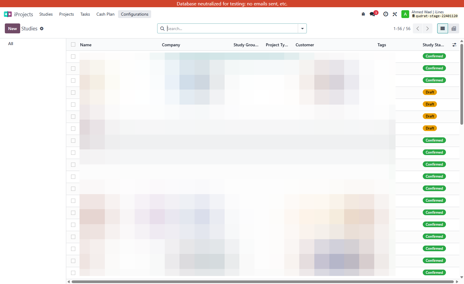 Click on Configurations