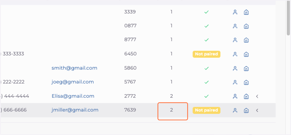 Number of contacts (NOC) now indicates the change