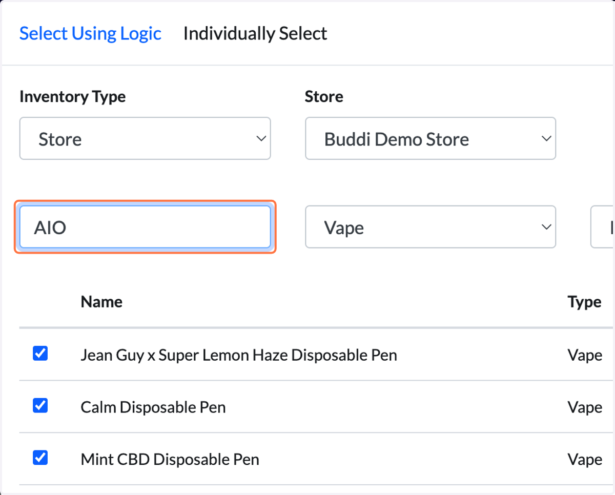 If there are more products to search, repeat the process of typing in specific keywords.
