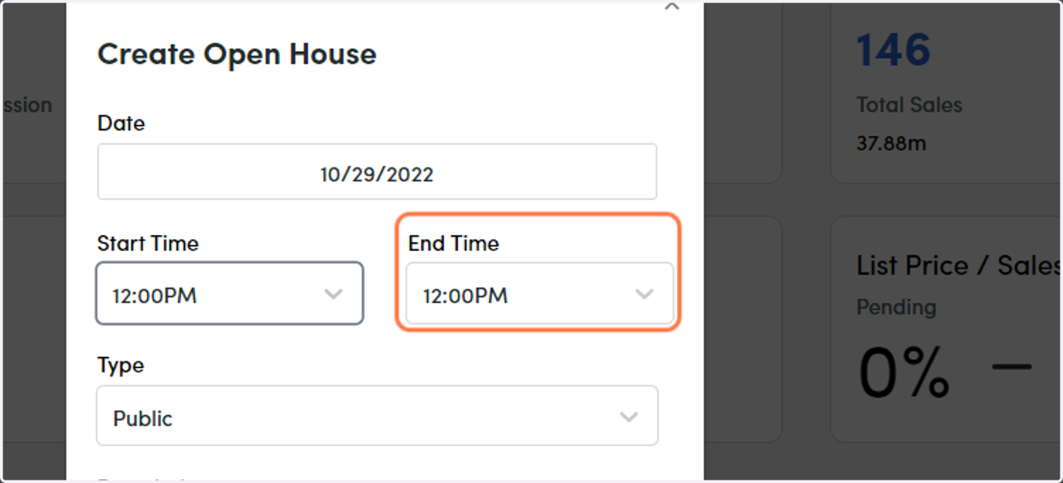 Add/Select End Time