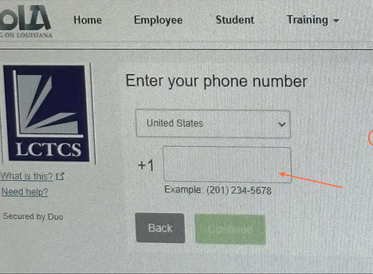 Enter your phone number here, area code first.  Make sure United States is selected for country.