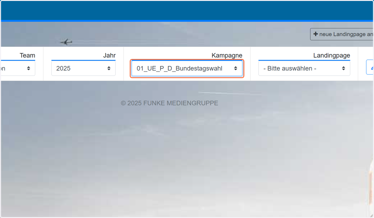 Kampagne auswählen