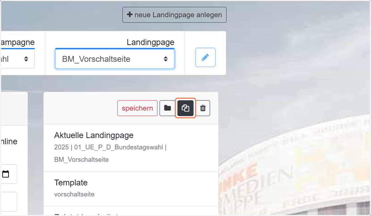 Auf Kopier-Icon klicken